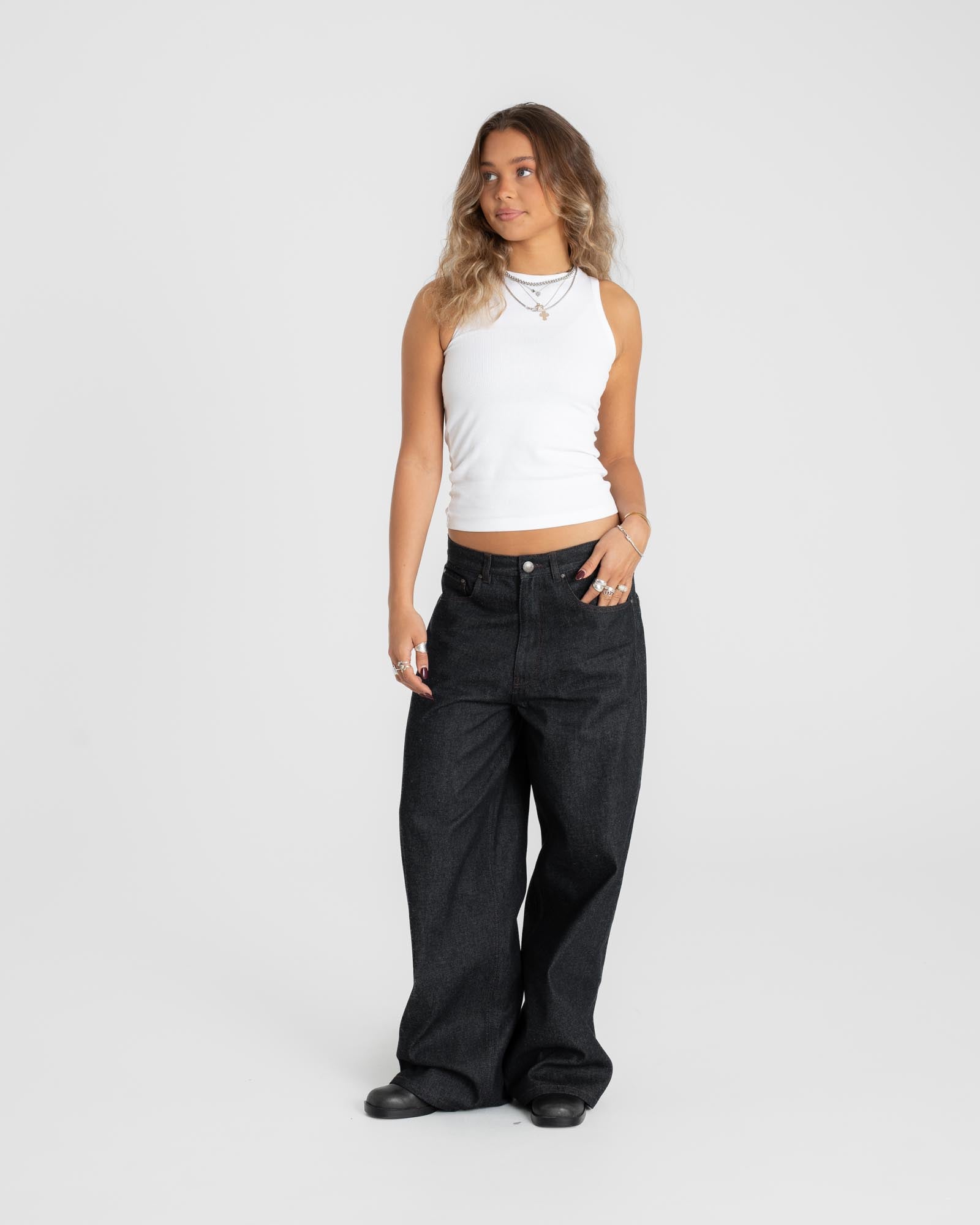 Baggy denim jeans Selvedge